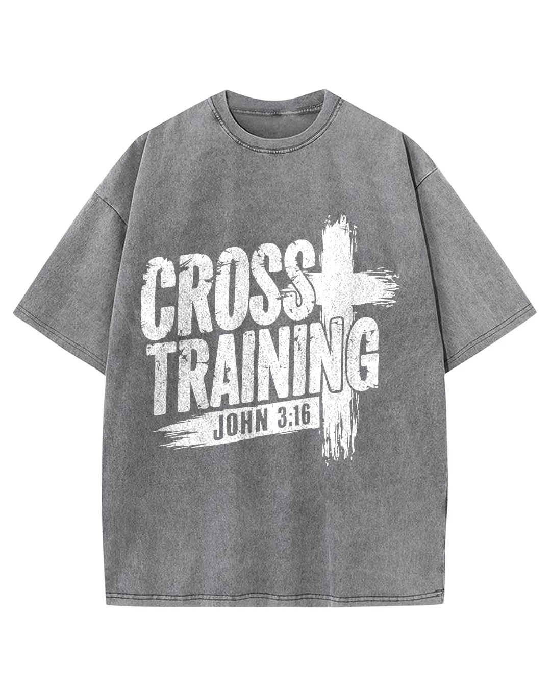 Cross Training John 3:16 - Oversized Washed T-Shirt