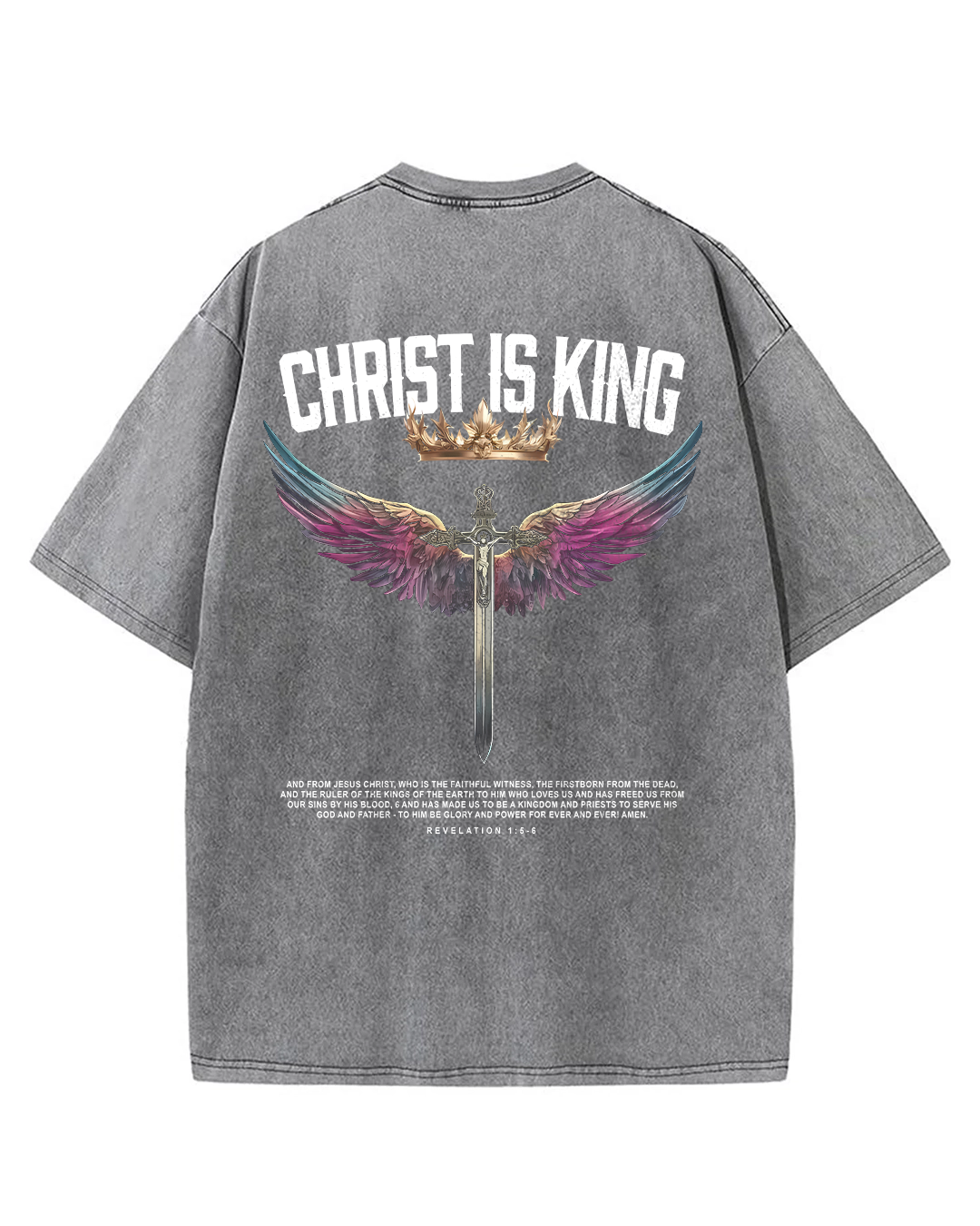 Christ is King - Oversized Washed T-Shirt