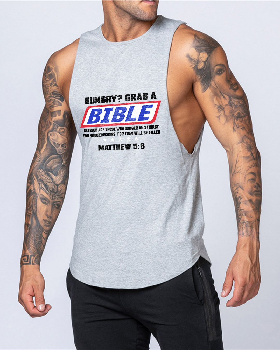 Grab a Bible - Men’s Drop-Armhole Muscle Tank