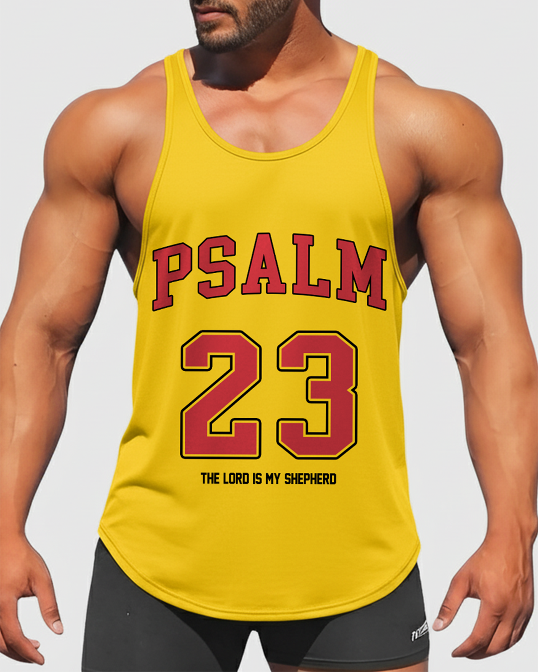 Psalm 23 - Men’s Bodybuilding Stringer Tank Top