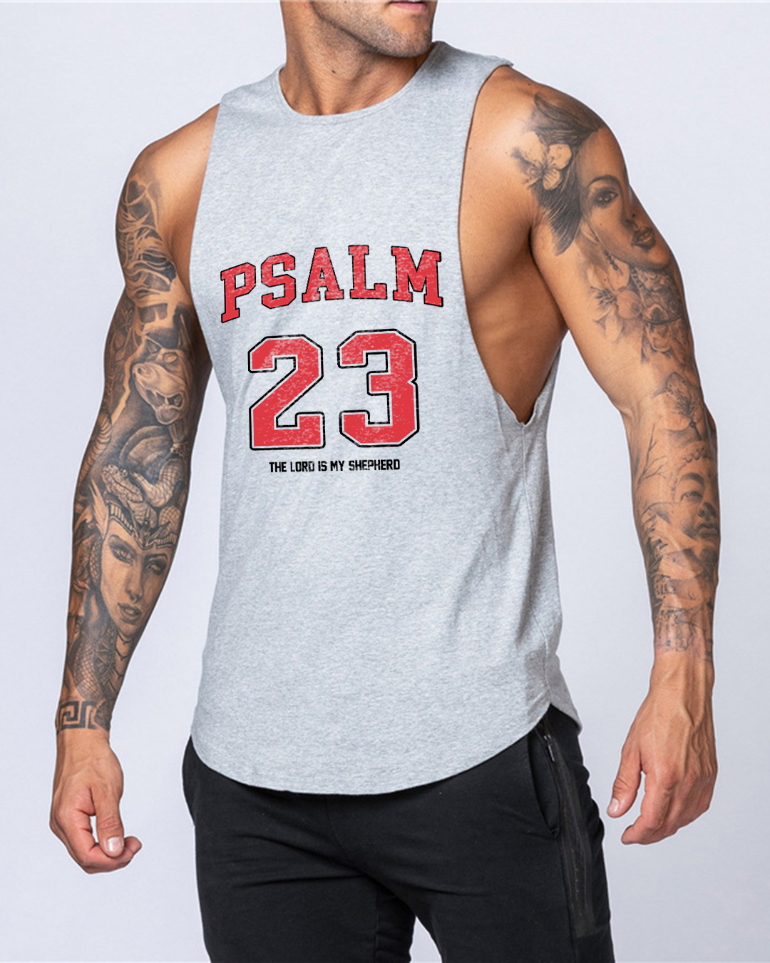 Psalm 23 - Men’s Drop-Armhole Muscle Tank