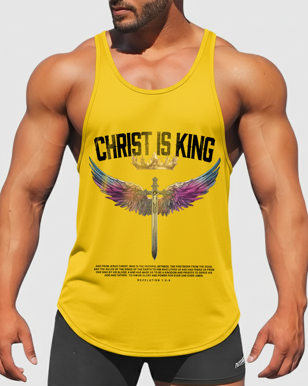 Christ is King - Men’s Bodybuilding Stringer Tank Top