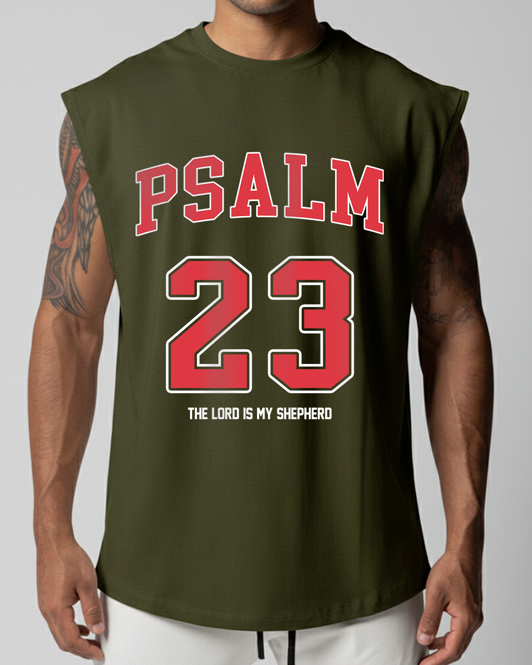 Psalm 23 - Men’s Sleeveless Cutoff T-Shirt