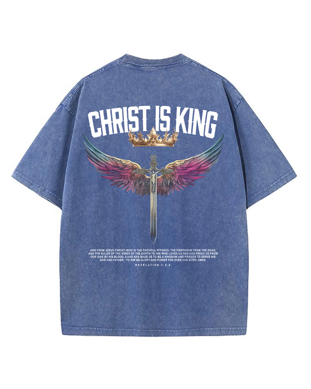 Christ is King - Oversized Washed T-Shirt