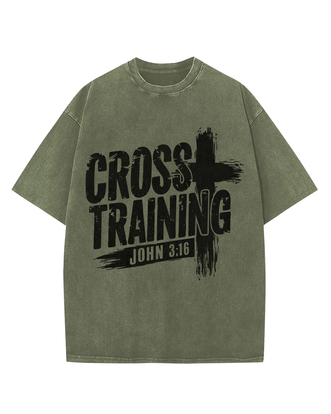 Cross Training John 3:16 - Oversized Washed T-Shirt