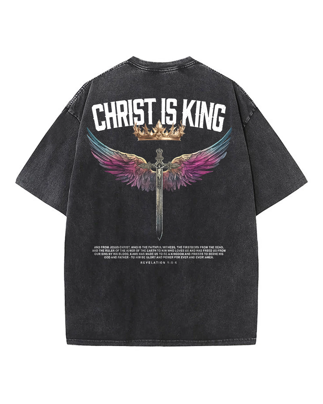 Christ is King - Oversized Washed T-Shirt