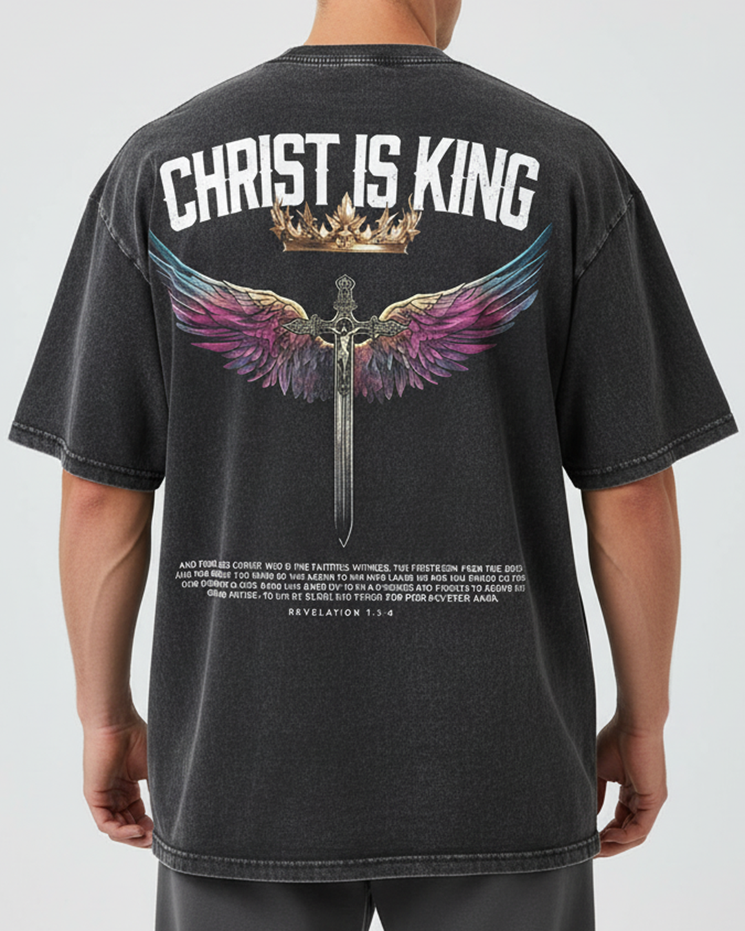 Christ is King - Oversized Washed T-Shirt