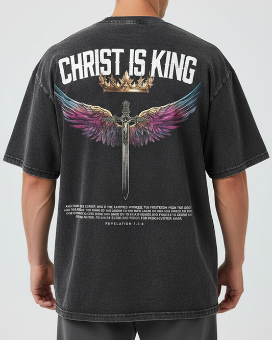 Christ is King - Oversized Washed T-Shirt