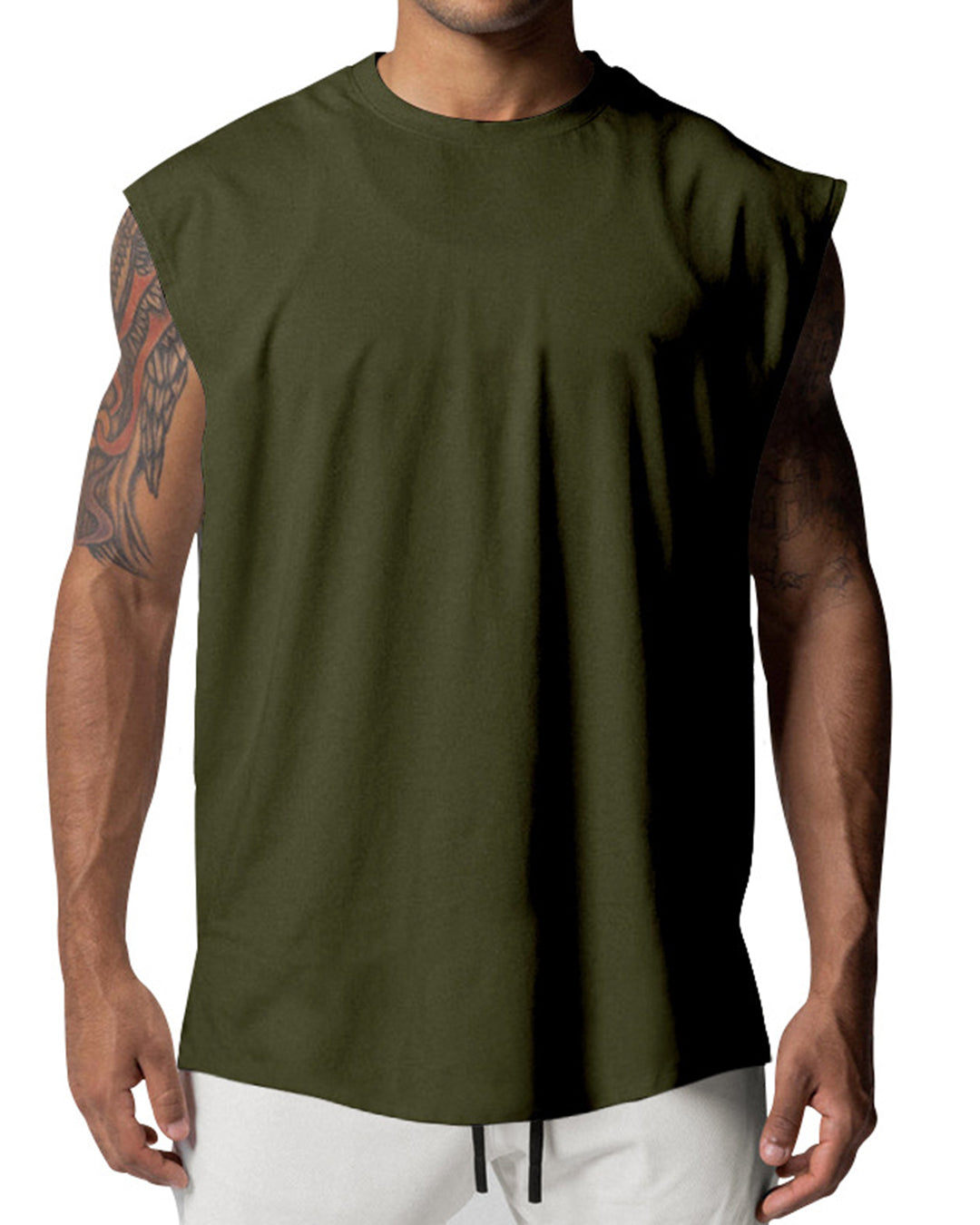 Men’s Sleeveless Cutoff T-Shirt