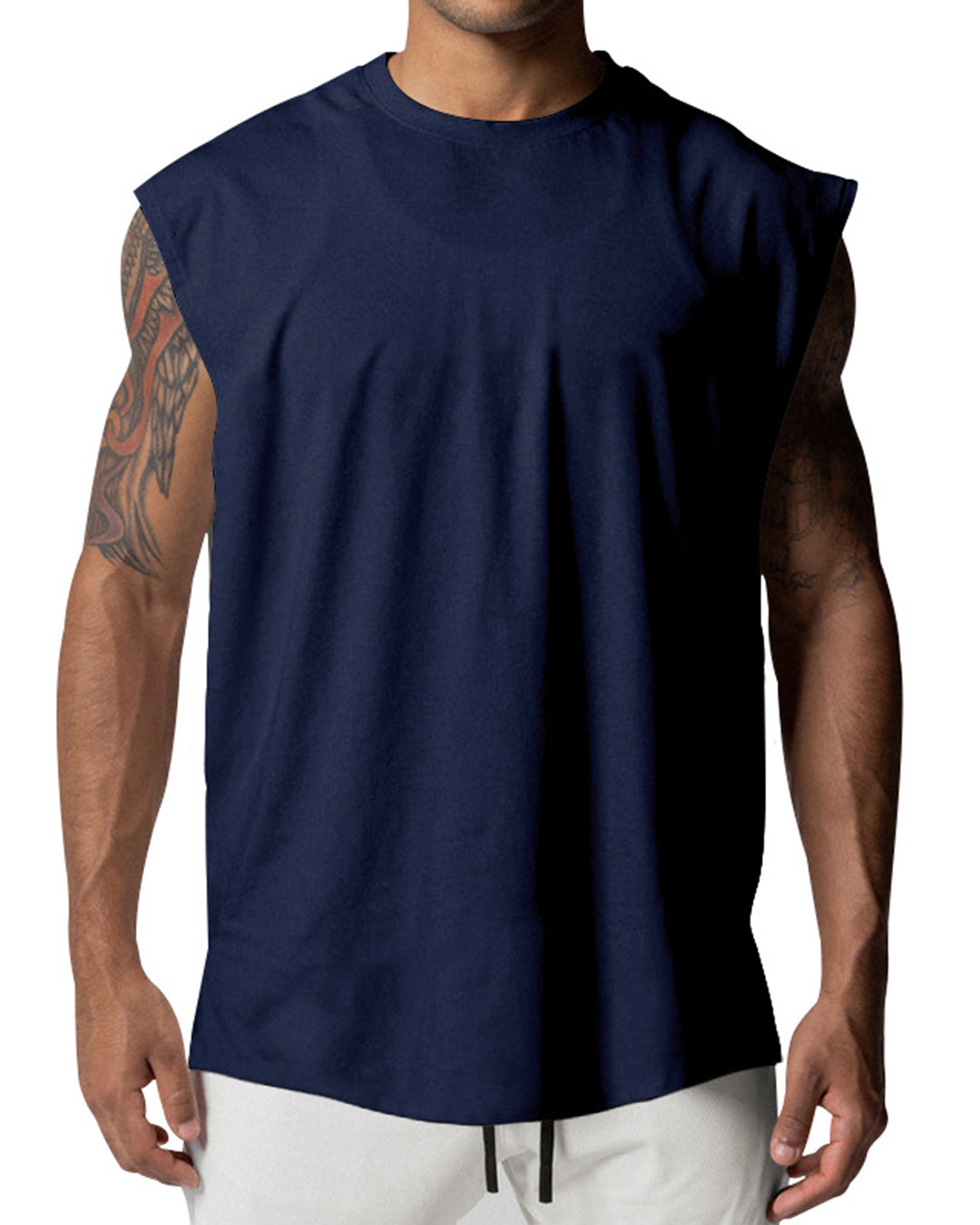 Men’s Sleeveless Cutoff T-Shirt