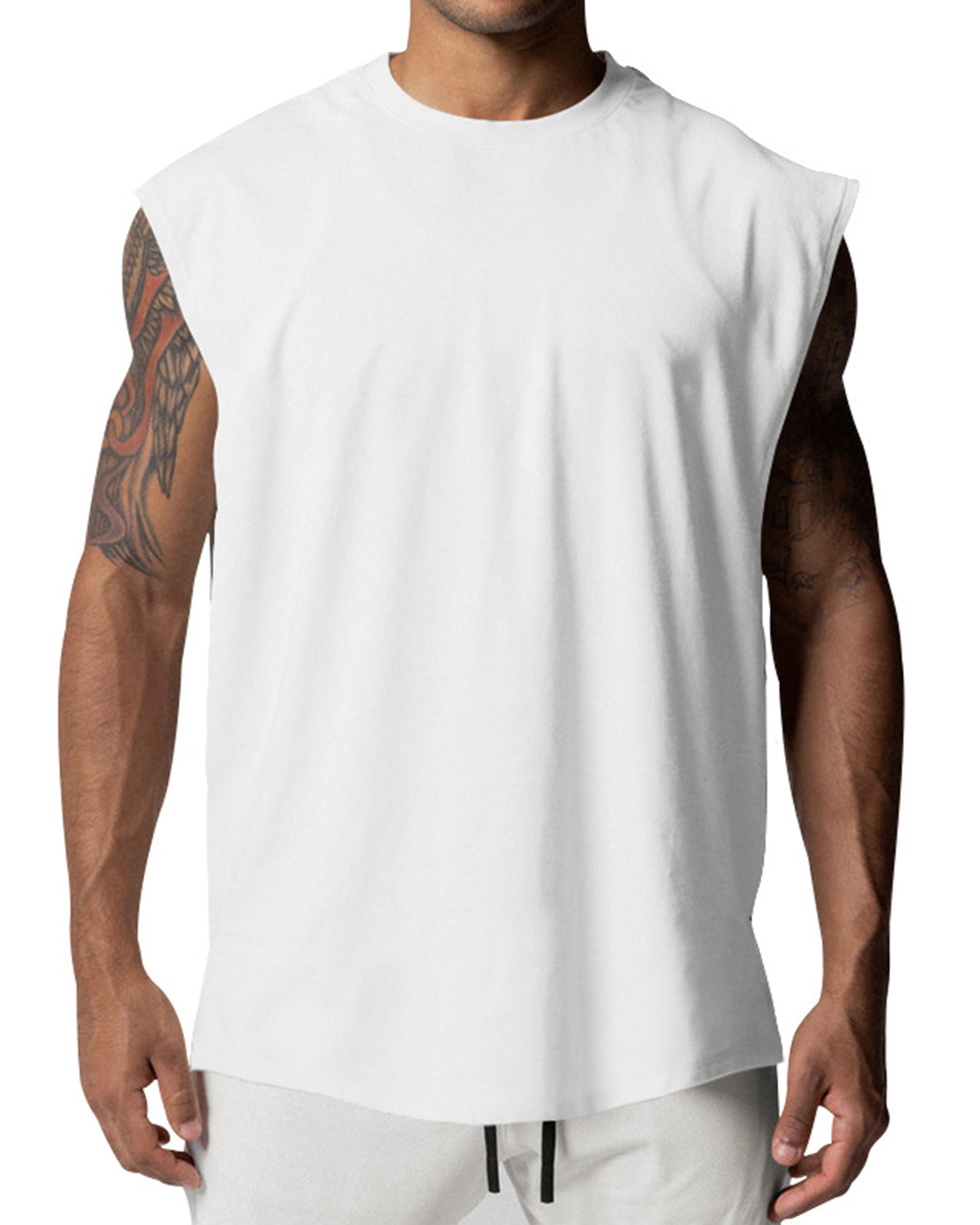 Men’s Sleeveless Cutoff T-Shirt