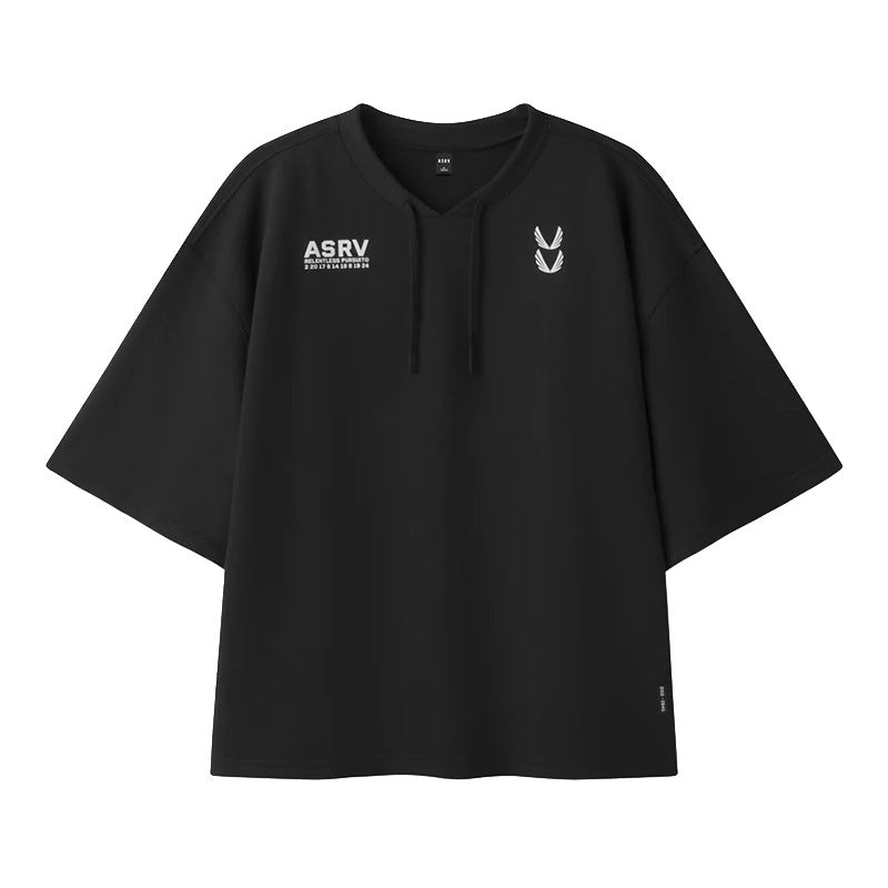 Oversized V-Neck Gym Tee