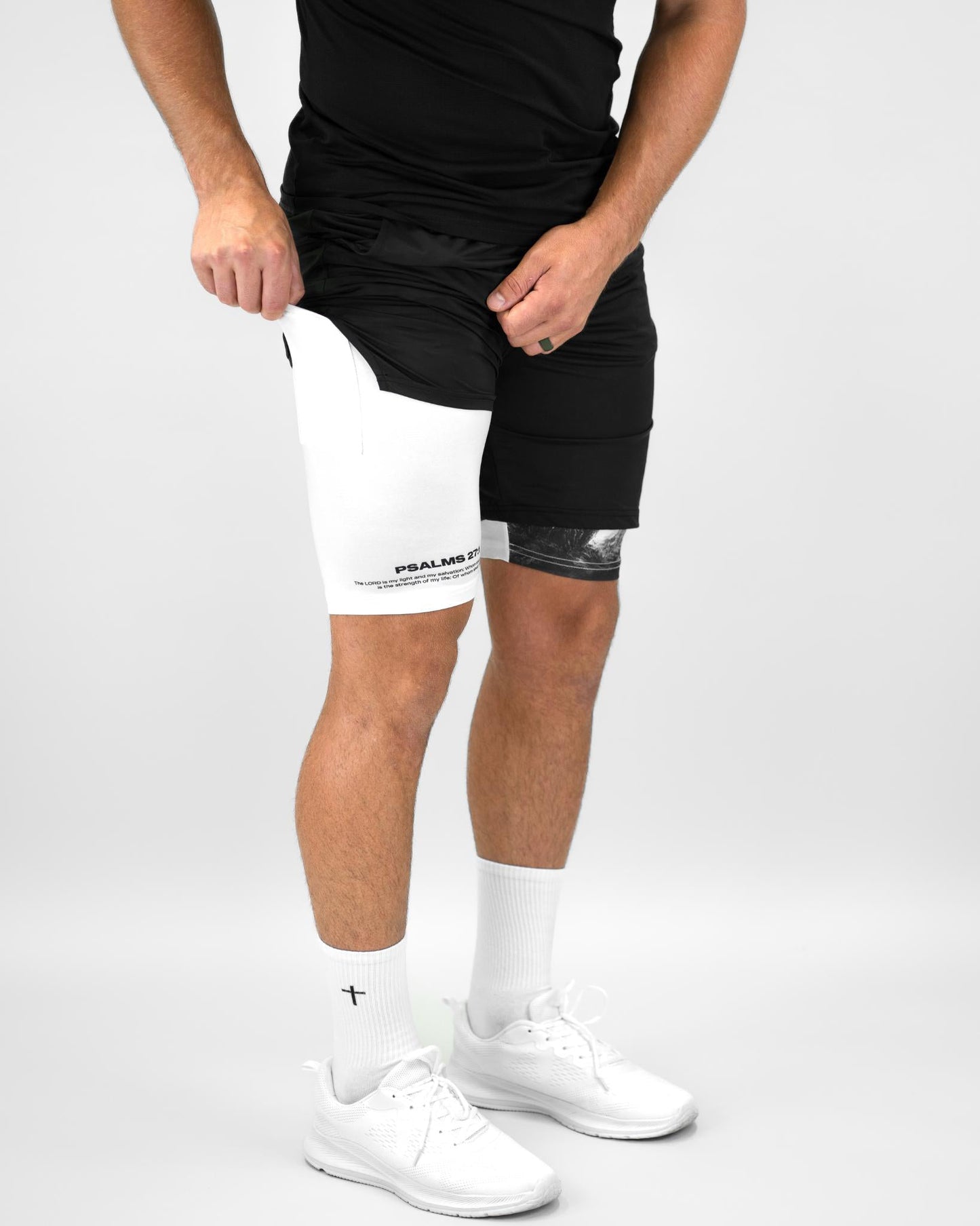 Psalms 27:1 Soldier’s Faith Performance Shorts