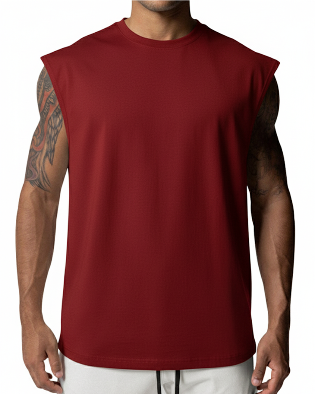 Men’s Sleeveless Cutoff T-Shirt